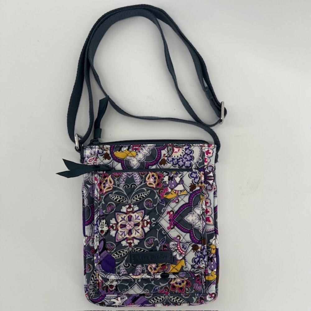 Vera Bradley + Disney Triple Zip Hipster Crossbody Purse Mickey's Sweet Treats